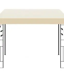 vidaXL Wall-mounted Gazebo 3x3x2.5 m Cream