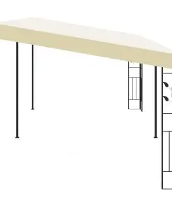 vidaXL Wall-mounted Gazebo 6x3x2.5 m Cream