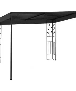 vidaXL Wall-mounted Gazebo 3x3x2.5 m Anthracite