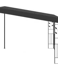 vidaXL Wall-mounted Gazebo 3x3x2.5 m Anthracite