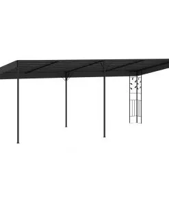 vidaXL Wall-mounted Gazebo 6x3x2.5 m Anthracite