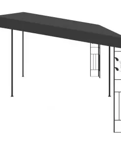 vidaXL Wall-mounted Gazebo 6x3x2.5 m Anthracite