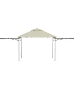 vidaXL Gazebo with Double Extended Roofs 3x3x2,75 m Cream 180 g/m²