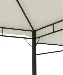 vidaXL Gazebo with Double Extended Roofs 3x3x2,75 m Cream 180 g/m²