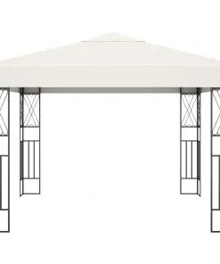vidaXL Gazebo 3×3 m Cream Fabric