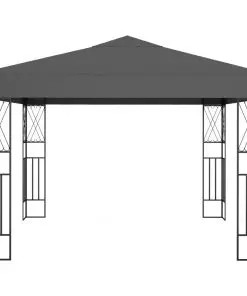 vidaXL Gazebo 3×3 m Anthracite Fabric