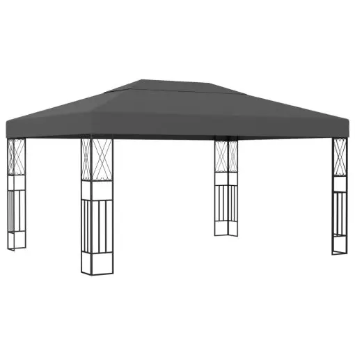 vidaXL Gazebo 3×4 m Anthracite Fabric