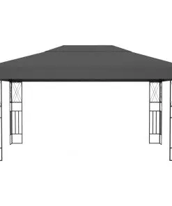 vidaXL Gazebo 3×4 m Anthracite Fabric