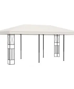 vidaXL Gazebo 3×6 m Cream Fabric