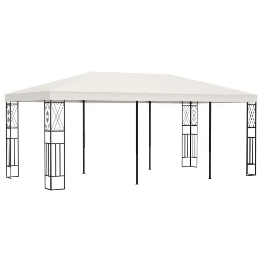 vidaXL Gazebo 3×6 m Cream Fabric