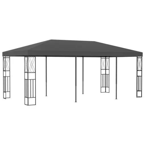 vidaXL Gazebo 3×6 m Anthracite Fabric