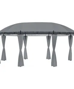 vidaXL Gazebo with Curtains 530x350x265 cm Anthracite