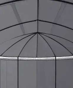 vidaXL Gazebo with Curtains 530x350x265 cm Anthracite