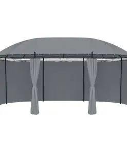 vidaXL Gazebo with Curtains 530x350x265 cm Anthracite