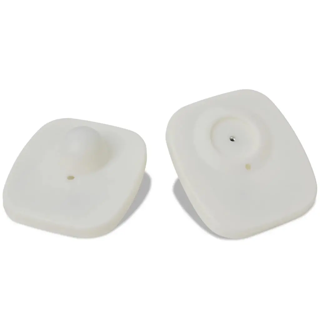vidaXL 2000 pcs RF Hard Tags and Pins Sets 8.2 MHz White