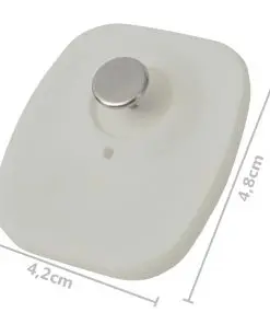 vidaXL 2000 pcs RF Hard Tags and Pins Sets 8.2 MHz White