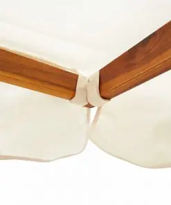 vidaXL Garden Swing Bench with Canopy Solid Acacia Wood