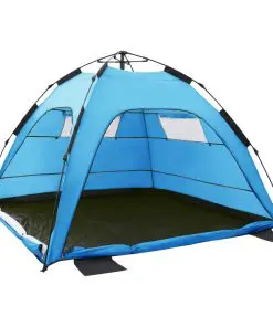 vidaXL Pop Up Beach Tent 220x220x160 cm Blue
