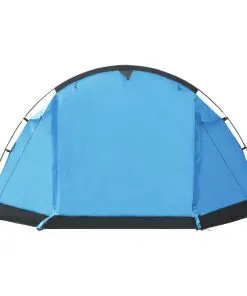vidaXL Tunnel Camping Tent 4 Person Blue