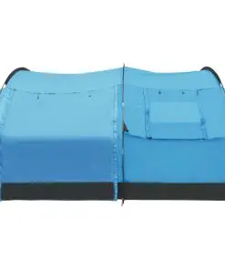 vidaXL Tunnel Camping Tent 4 Person Blue