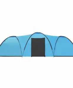 vidaXL Camping Igloo Tent 650x240x190 cm 8 Person Blue
