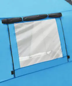 vidaXL Camping Igloo Tent 450x240x190 cm 4 Person Blue