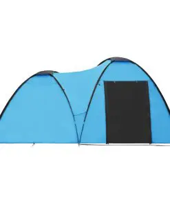 vidaXL Camping Igloo Tent 450x240x190 cm 4 Person Blue