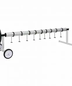 vidaXL Pool Cover Roller with Stainless Steel Base