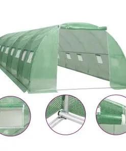 vidaXL Greenhouse 32 m² 8x4x2 m