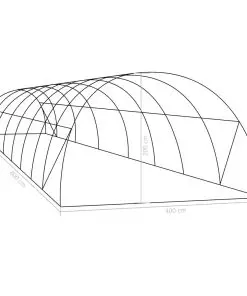 vidaXL Greenhouse 32 m² 8x4x2 m