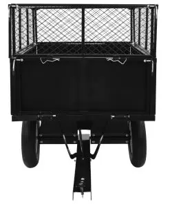 vidaXL Tipping Trailer for Lawn Tractor 300 kg Load