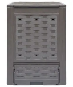 vidaXL Garden Composters 2 pcs Brown 60x60x83 cm 600 L