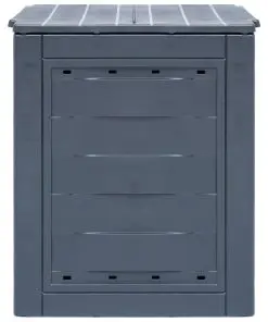 vidaXL Garden Composters 2 pcs Grey 60x60x73 cm 520 L