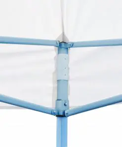vidaXL Folding Pop-up Partytent with Sidewalls 3×6 m Steel White