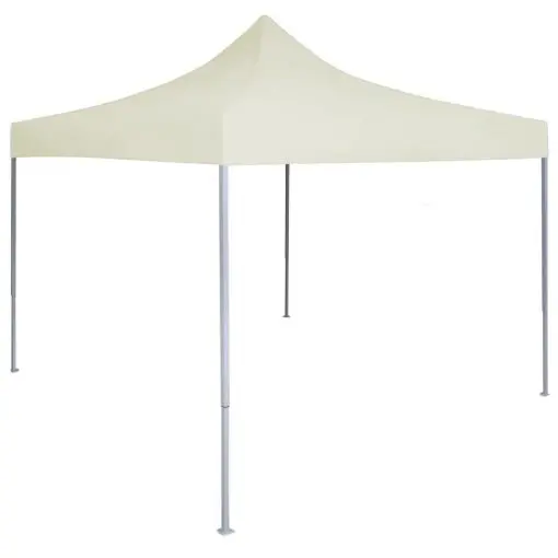 vidaXL Professional Folding Party Tent 2×2 m Steel Cream