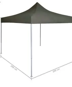 vidaXL Professional Folding Party Tent 2×2 m Steel Anthracite
