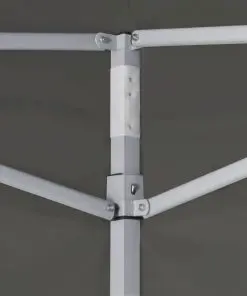 vidaXL Professional Folding Party Tent with 4 Sidewalls 2×2 m Steel Anthracite