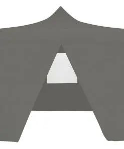 vidaXL Professional Folding Party Tent with 4 Sidewalls 2×2 m Steel Anthracite