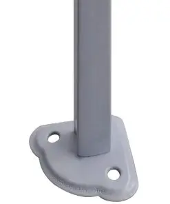 vidaXL Professional Folding Party Tent with 4 Sidewalls 2×2 m Steel Anthracite