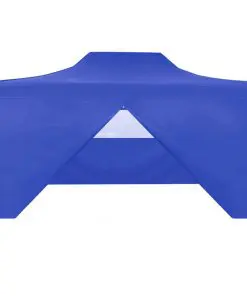 vidaXL Professional Folding Party Tent with 4 Sidewalls 3×4 m Steel Blue