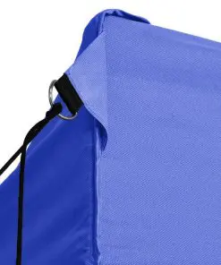 vidaXL Professional Folding Party Tent with 4 Sidewalls 3×4 m Steel Blue