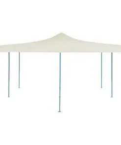 vidaXL Folding Gazebo 5×5 m Cream