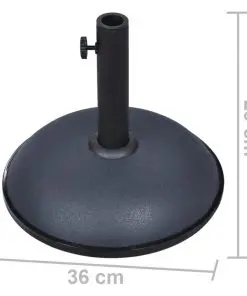 vidaXL Parasol Base 11 kg Dark Grey Steel and Cement
