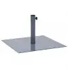 vidaXL Parasol Base Dark Grey Steel Square 17 kg