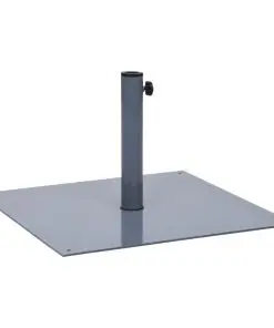 vidaXL Parasol Base Dark Grey Steel Square 17 kg