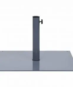 vidaXL Parasol Base Dark Grey Steel Square 17 kg