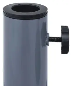 vidaXL Parasol Base Dark Grey Steel Square 17 kg