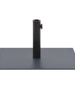 vidaXL Parasol Base Dark Grey Steel 15 kg