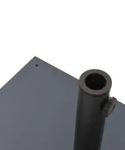 vidaXL Parasol Base Dark Grey Steel 15 kg