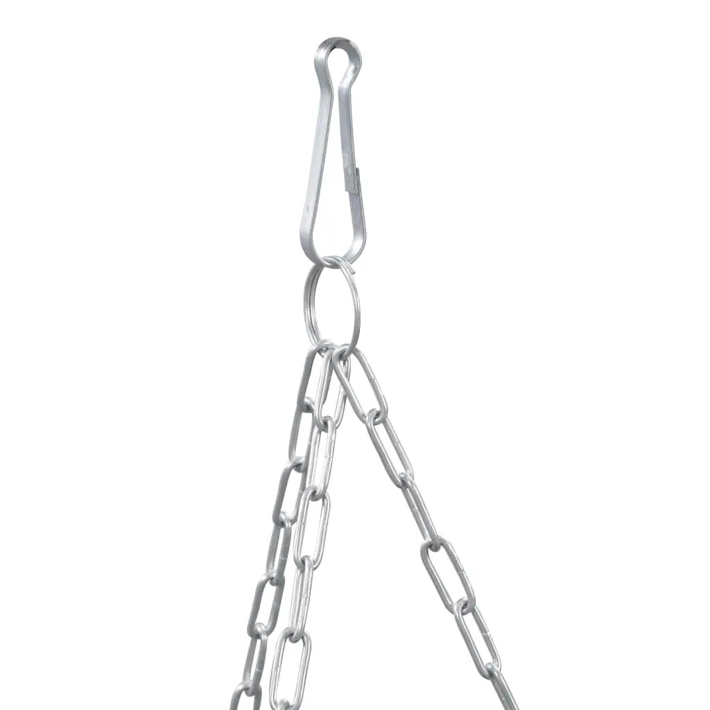 vidaXL Hanging Flower Baskets 2 pcs Poly Rattan Grey